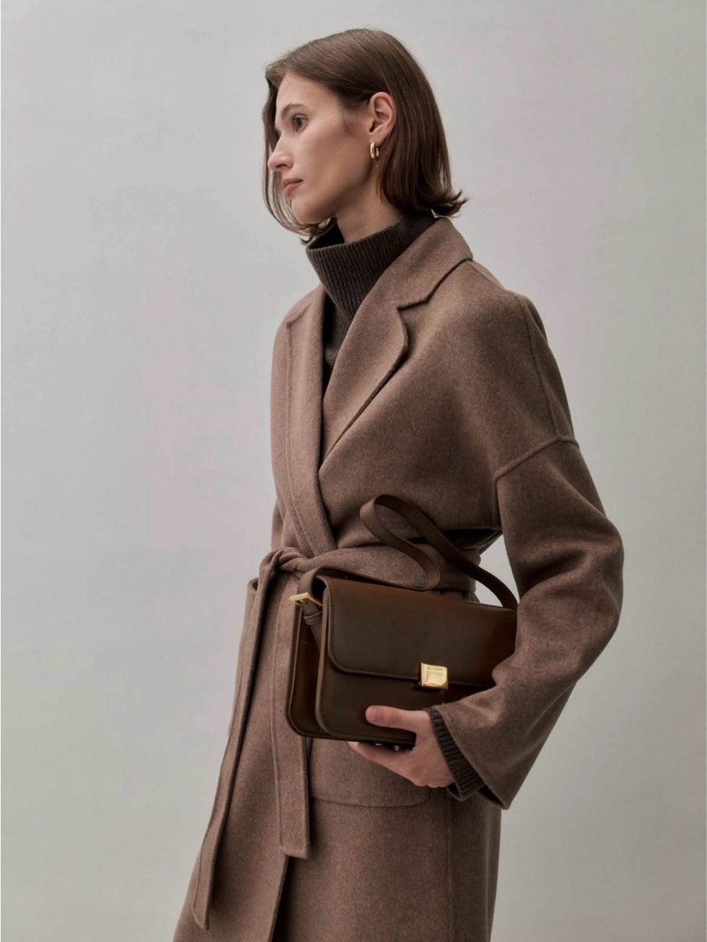 The Curated Classic Bag Smooth Leather Chocolate